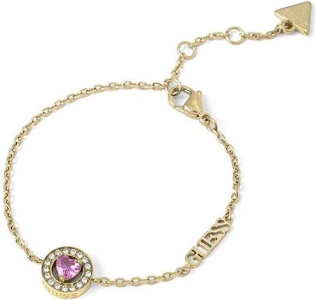 Guess M'AMA NON bransoletka złota damska różowy kryształ JUBB04668JW (S)