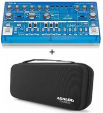 ‌‌Behringer TD-3-BB + ANALOG CASES PULSE CASE - analogowy syntezator linii basowych, BŁĘKITNY + case