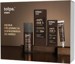 Zdjęcie TOŁPA MEN ANTI AGE & SKIN BARRIER Zestaw Wzmacniający krem przeciwzmarszczkowy 50+, 50ml + Krem przeciwzmarszczkowy pod oczy 10ml - Nowa Słupia