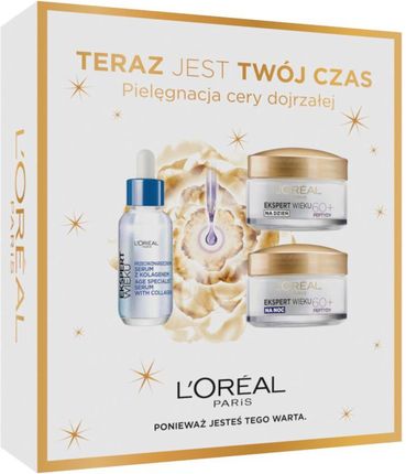 L'Oréal Paris Ekspert Wieku 60+ Zestaw Kosmetyków Do Twarzy Krem Na Dzień + Krem Na Noc + Serum