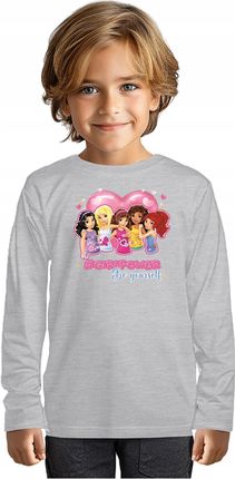 Bluzka Dziecięca Koszulka T-shirt Długi Rękaw Lego Friends 146-152