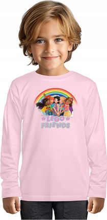 Bluzka Dziecięca Koszulka T-shirt Długi Rękaw Lego Friends 146-152