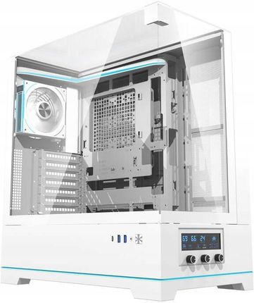 Darkflash DY450 PRO z wentylatorem biała (DY450PROWHITE)