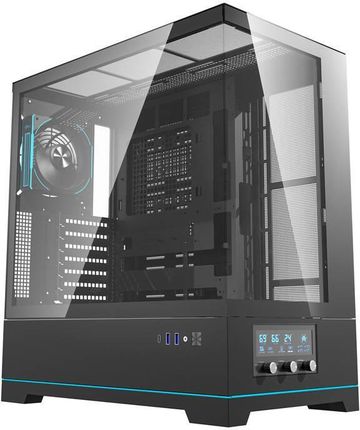 Darkflash DY451 PRO z wentylatorem czarna (DY451PROBLACK)