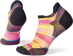 Smartwool Skarpety damskie Run Targeted Cushion Brush Stroke Print Low Ankle Sock Tandoori pomarańczowe