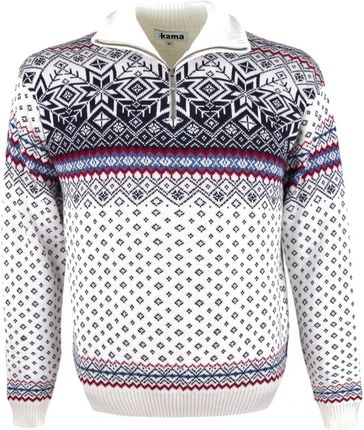 Kama Lykke, sweter, biały