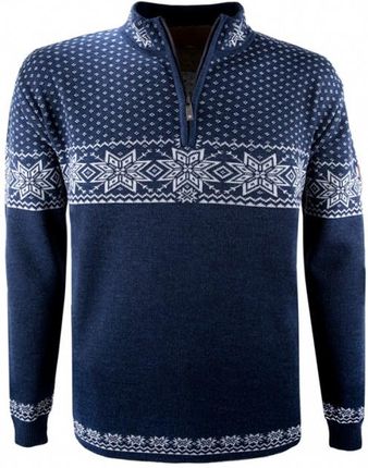 Kama Rune, męski sweter merino, granatowy