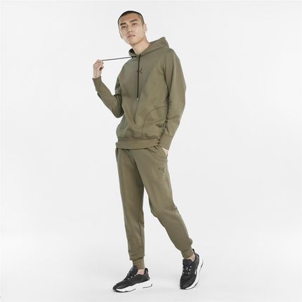 Bluza z kapturem męska Puma JTS zielona 53158643 - zdjęcie 2