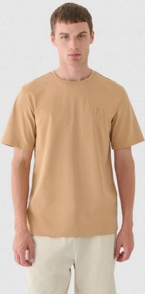 Męski t-shirt basic Outhorn OTHWAW24TTSHM2434 - brązowy