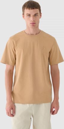 Męski t-shirt basic Outhorn OTHWAW24TTSHM2434 - brązowy