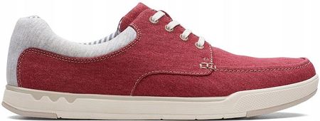Trampki męskie Clarks Step Isle Lace czerwone 39,5
