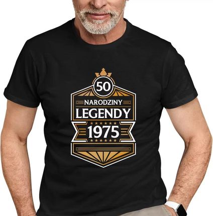 50 lat - Narodziny legendy 1975 v2 - męska koszulka na prezent
