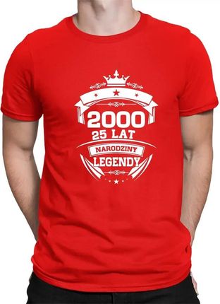 2000 Narodziny legendy 25 lat - męska koszulka na prezent