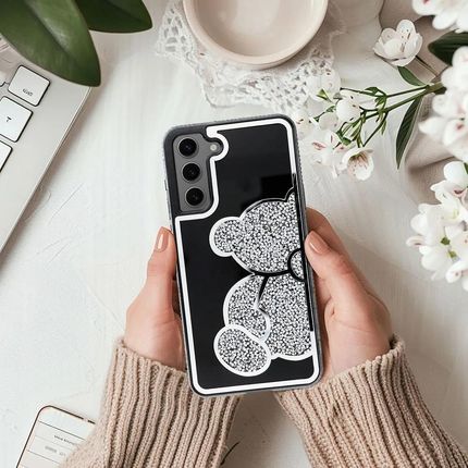Forcell Futerał Teddy Bear Do Samsung A55 5G Srebrny - zdjęcie 3