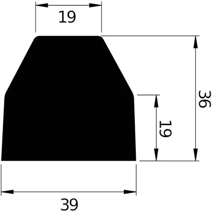 Nmc Profil Ochronny Ostrzegawczy Krawędzi Typ Wp Uv 39x36mm - zdjęcie 2