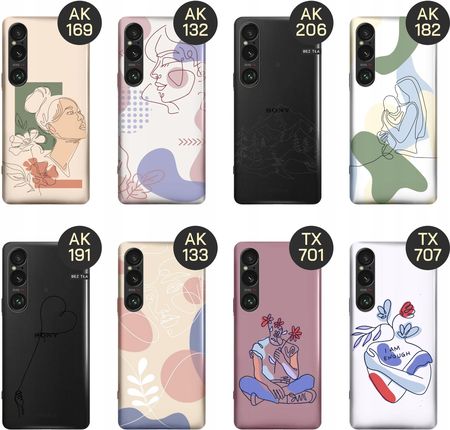 Hello Case Etui Do Sony Xperia 1 Vi Continuous Line Art Kreska Linie Obudowa - zdjęcie 5