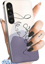 Hello Case Etui Do Sony Xperia 1 Vi Continuous Line Art Kreska Linie Obudowa