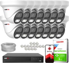 Keeyo Zestaw Do Monitoringu Ip 14X Lv-V-Ip8M25Df-Dl 8Mpx
