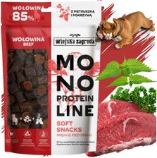 Wiejska Zagroda Przysmak Dla Psa Monoproteinowy Soft Snacks Wołowina 115g