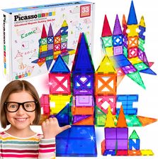 Zdjęcie Picassotiles Klocki Magnetyczne Konstrukcyjne Edukacyjne 33El. - Wąchock