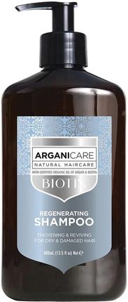 Arganicare Biotin Shampoo Szampon Z Biotyną Wzmacnia I Nawilża Włosy Przyśpiesza Wzrost Włosów 400ml