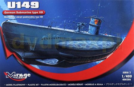 Mirage Hobby U149 typ II D niemiecki okręt podwodny