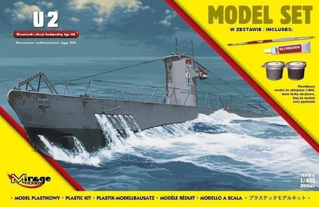 Mirage Hobby U2 typ II A niemiecki okręt podwodny