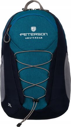 Peterson Plecak Turystyczny Mały Trekkingowy Rowerowy Outdoor Ptn Jps 03 8573 B Na 25L Niebieski - zdjęcie 3