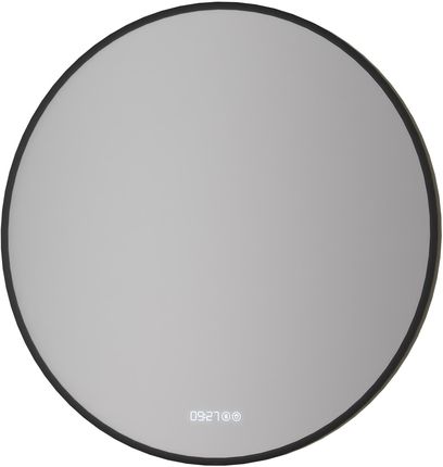 Bernstein Lustro LED Podgrzewane 8232-2.0 Okrągłe Regulacja, Zegar - Rama Czarna 80cm