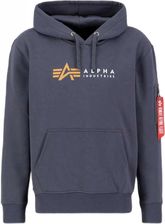 Zdjęcie Alpha Industries Bluza Label Hoody 118331 greyblack - Płońsk