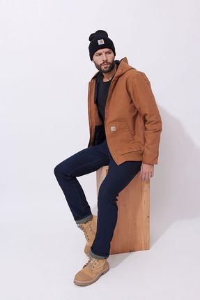 Kurtka męska zimowa Carhartt Washed Duck Active Jacket brown