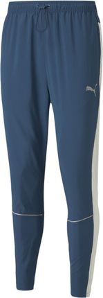 Spodnie dresowe męskie Puma Run Tapered niebieskie 52085865