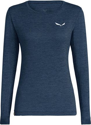 Longsleeve damski Salewa PUEZ MELANGE DRY granatowy 00-0000027454_3966