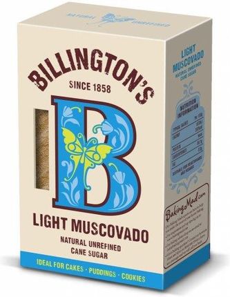Billington's Cukier trzcinowy Muscovado jasny 500g