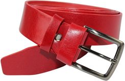 Pasek Skrzany PAS-MAX (PL) Gadki 40 mm Skra Licowa EXTRA Czerwony k62 XXL Nadwymiar
