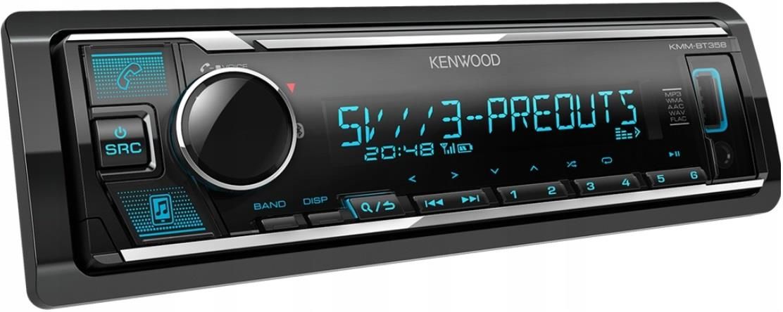 фото Бездисковая MP3-магнитола Kenwood KMM-BT358 1