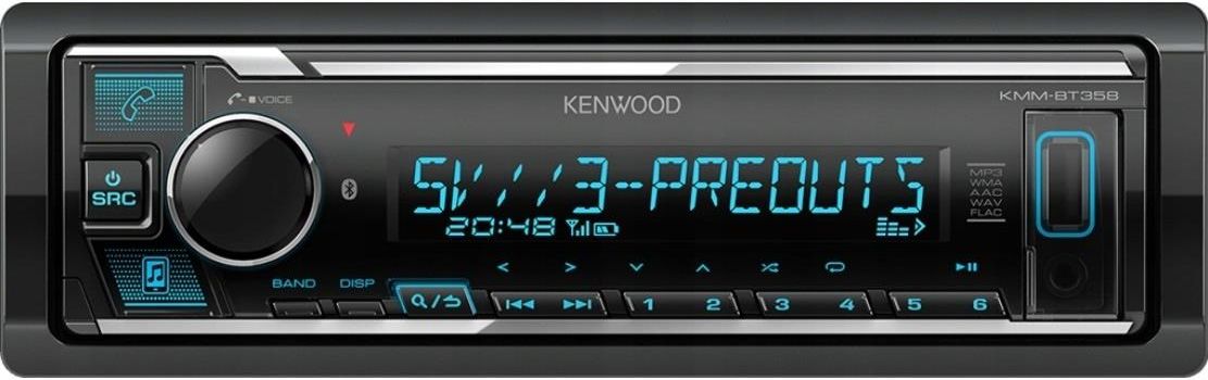 фото Бездисковая MP3-магнитола Kenwood KMM-BT358 3
