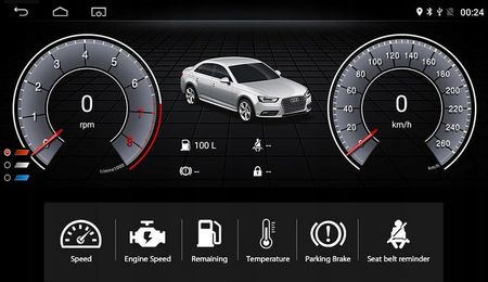 Ksaotu CarPlay Android Audi A4 B8 WiFi Gps Nawi MP3 MP4 Usb Rds Dab+ Opcja - zdjęcie 5
