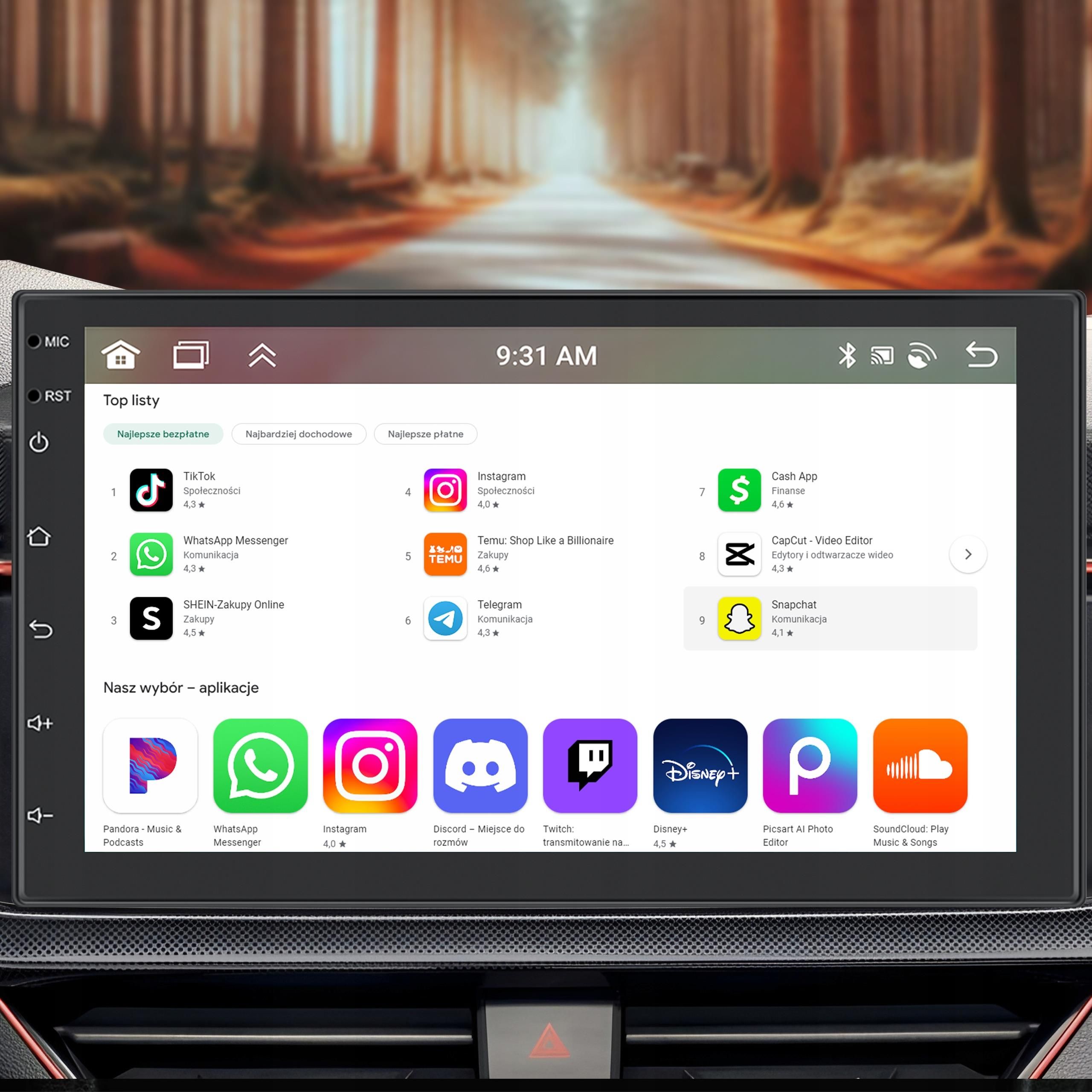 Radioodtwarzacz samochodowy Allnoel 2 Din Android Auto Carplay 4GB/64GB ...