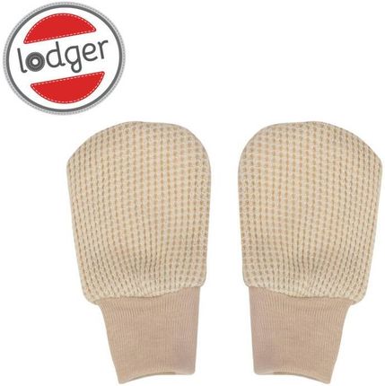 Lodger Rękawiczki niedrapki dla noworodków bawełniane beżowe Ciumbelle Ivory
