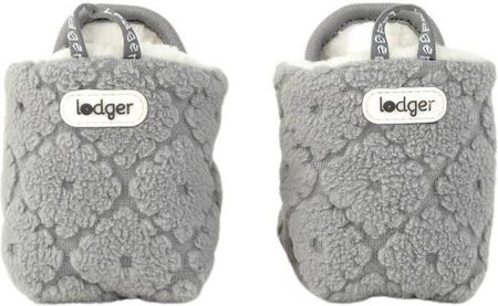Lodger Polarowe buciki kapcie z antypoślizgową podeszwą szare Fleece Drizzle 12-18 m - zdjęcie 4
