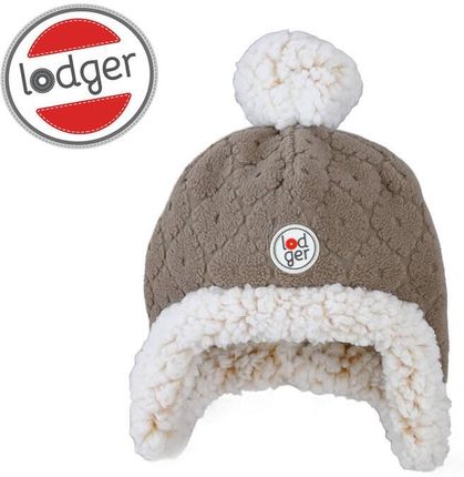 Lodger Dwuwarstwowa zimowa czapeczka z polaru brązowa Fleece Buffalo 1-2 l