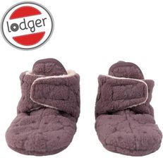 Lodger Polarowe buciki kapcie wrzosowe Folklore Mauve 3-6 m