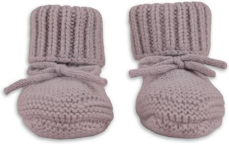 Lodger Buciki niechodki z wełny merino 100% różowe Rose 6-12 m - zdjęcie 4