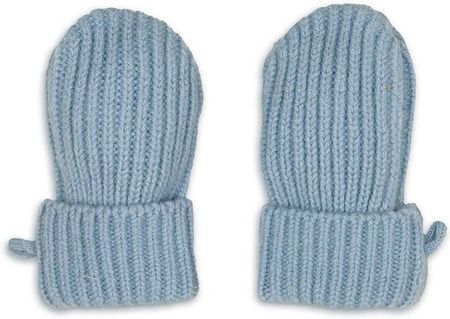 Lodger Rękawiczki dziecięce z wełny merino 100% niebieskie Blue Fogg 0-12m - zdjęcie 2