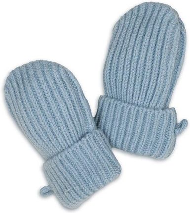 Lodger Rękawiczki dziecięce z wełny merino 100% niebieskie Blue Fogg 0-12m - zdjęcie 3