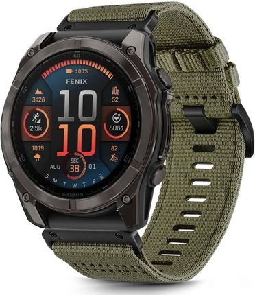 Tech Protect Pasek Nylon Classic Do Garmin Fenix 5X Plus 6X Pro 7X 8 51 Mm Zielony - zdjęcie 3