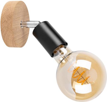Spot-Light Kinkiet Negro 1Xe27 Max.25W Dąb Olejowany/Czarny Metal (76124)
