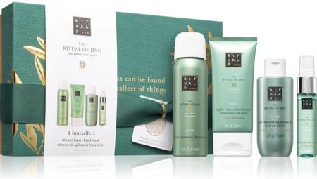 Rituals Set (The Ritual Of Jing Foaming Shower Gel 50ml + Hand Mask Pillow & Body Mist 20ml Oil 75ml)