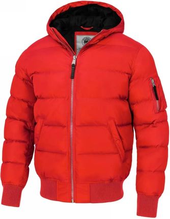 Kurtka zimowa z kapturem Pit Bull Gopher '24 - Flame Red • SKLEP PREMIUM ✓ • Kup teraz, zapłać za 30 dni | RATY 0% | GRATIS WYSYŁKA | ZWROT DO 365 DNI
